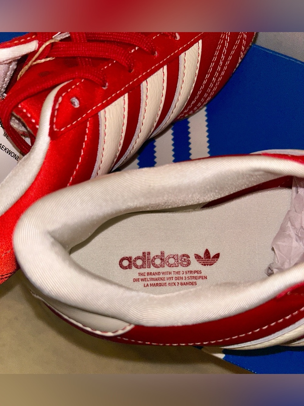 adidas Women's Taekwondo Lace "Better Scarlet". Size 6 New in Box with Tags - Picture 9 of 11